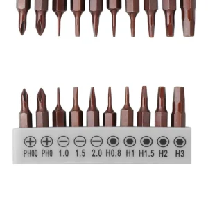 10pcs 25mm Screwdriver Bits Set 4mm Hex Slotted Anti Slip Screwdriver Bits Electric Screw Driver For Small Toys Repairing Tools