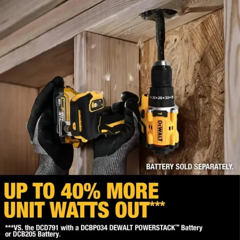 DEWALT DCD805 Cordless Hammer Drill Driver Bare Tool 20V MAX Brushless 1/2 in Rechargeable Power Tools Impact Drill DCD805B - Image 4